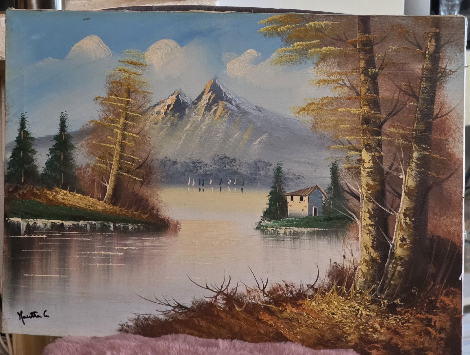 Dipinti: Ölgemälde Seelandschaft (69 x 49 cm) – Usato da Rohrbach venduto da lod_m58r 8