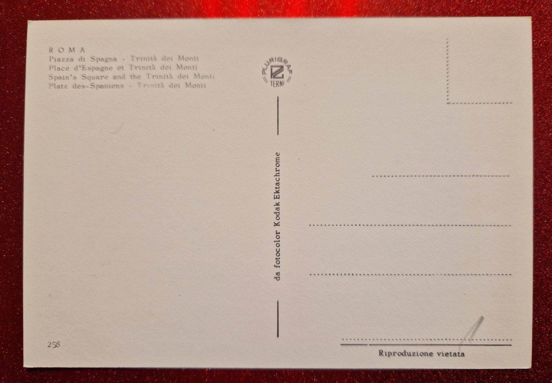 Cartoline postali: ROMA Spanische Treppe Rom – Nuovo (secondo la descrizione) da Melchnau venduto da Fishel 1