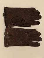 Elegante Lederhandschuhe Grösse 7 1/2 Braun Vintage