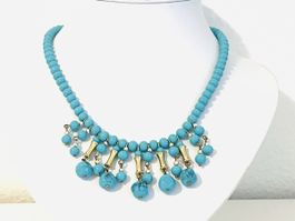 Vintage Murano Turquoise Glass Necklace