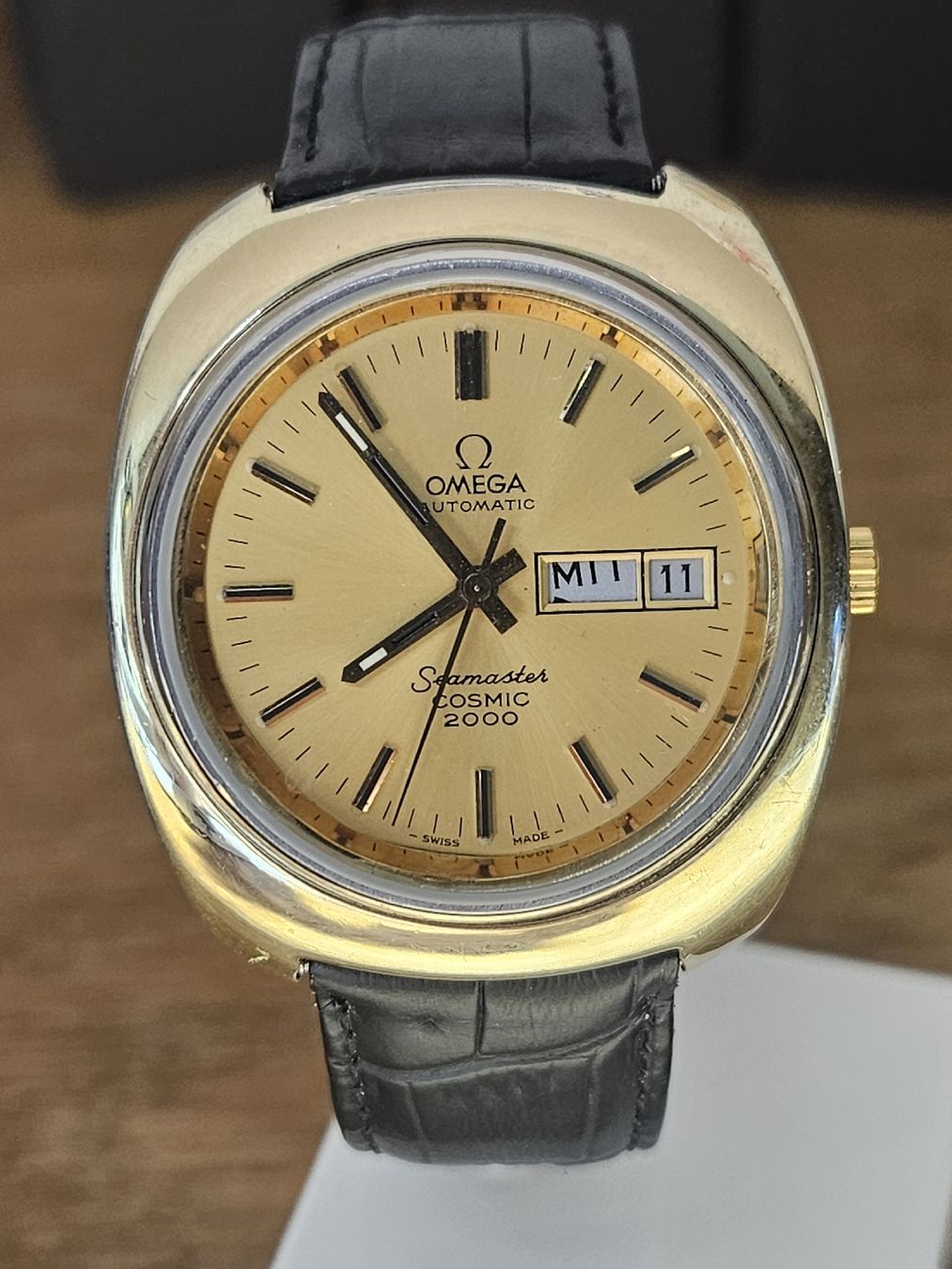 Omega Uhren: Omega Seamaster Cosmic 2000 Automatic Uhr 39mm Gold Capped – Gebraucht aus Flamatt von pie_f9zm 2
