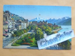 1942g 4086 Montreux. La Rouvenaz et la