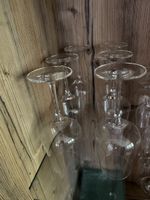 Rotweingläser 6er Set Glas transparent guter Zustand