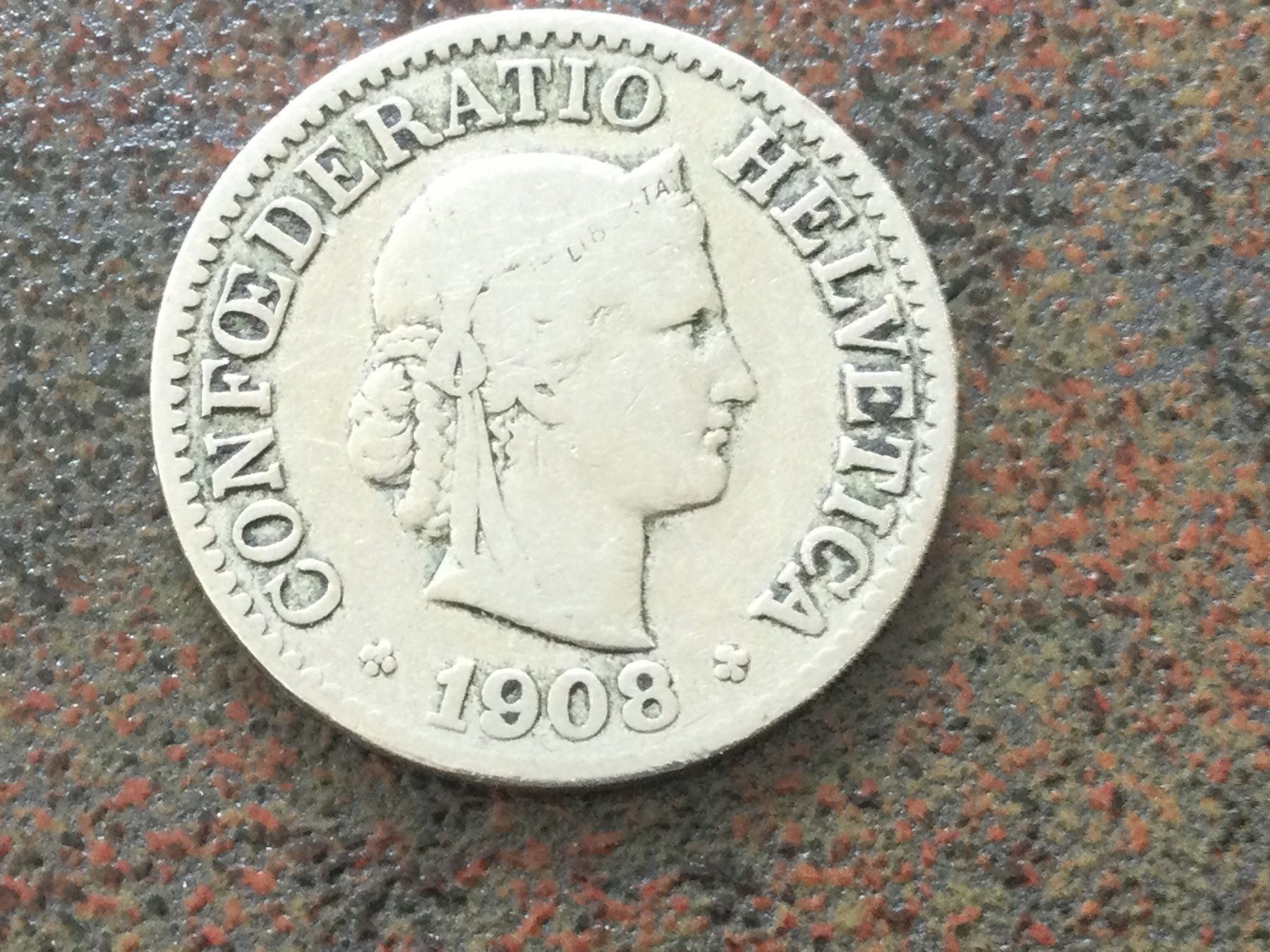 Tutti le monete: 10 Rp. 1908 – Usato da Riehen venduto da hansi999