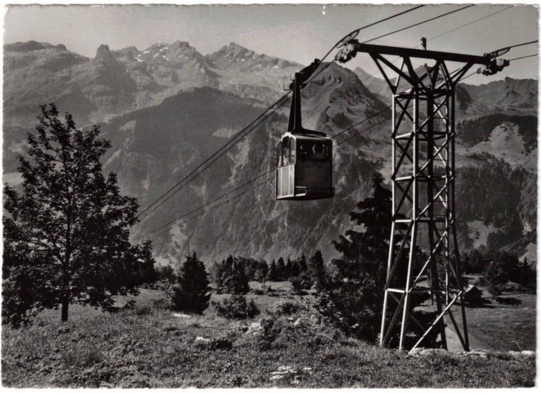 Ansichtskarten: Illgau - Luftseilbahn – Gebraucht aus Binningen von Mountainrider