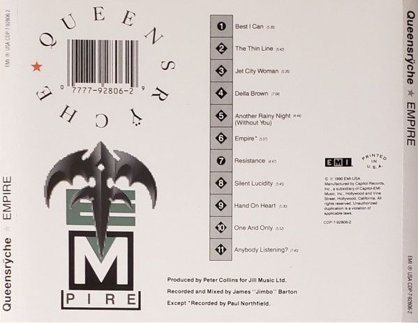 CD: QUEENSRYCHE - Operation: Mindcrime (1988) – Usato da Choëx venduto da Domo72 1