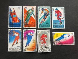 Mongolay 1987 Olympia Winter Calgary 1988 gest.  (E957)