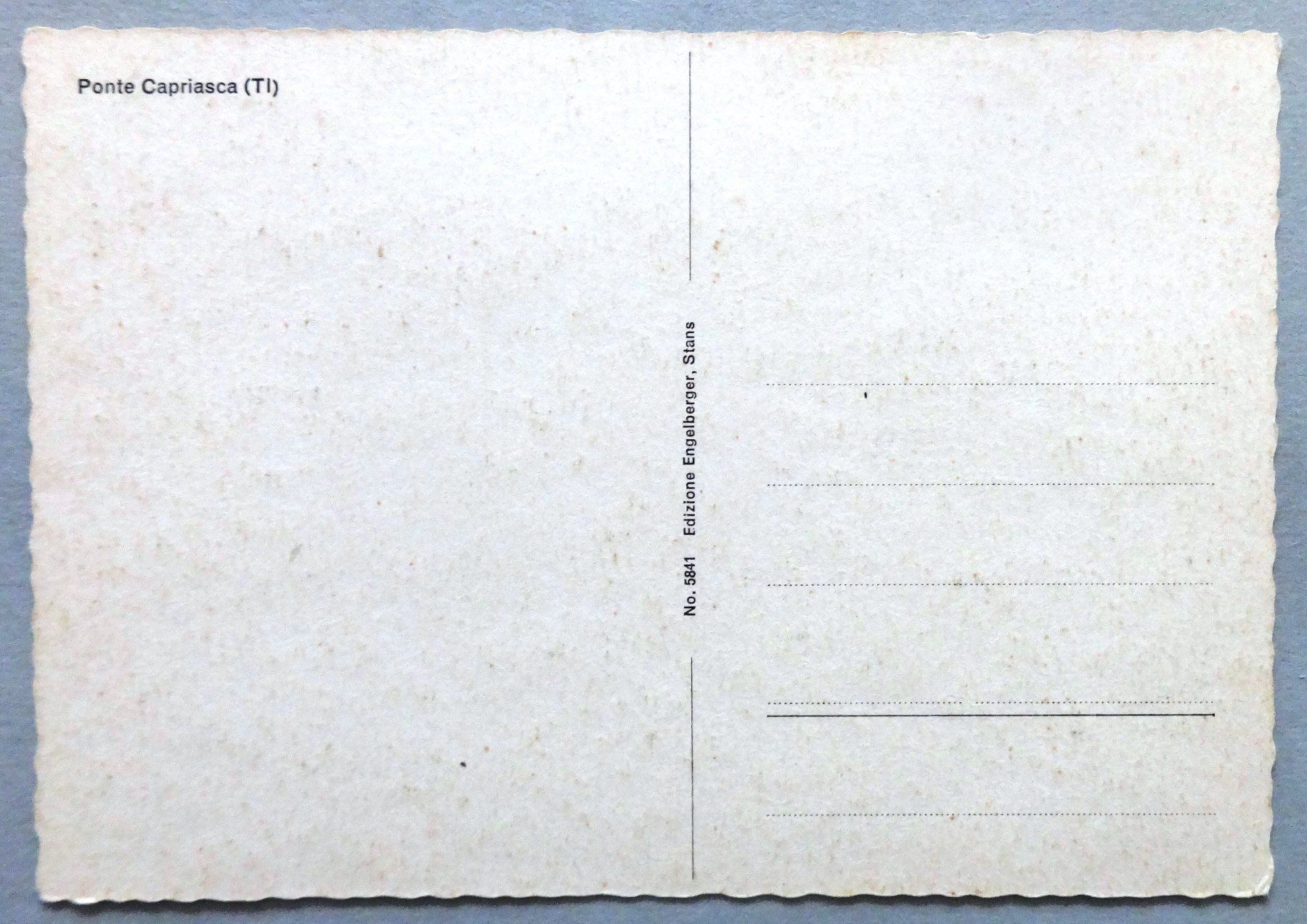 Cartes postales: Ponte Capriasca – D'occasion à Fétigny par Billy2miny 1