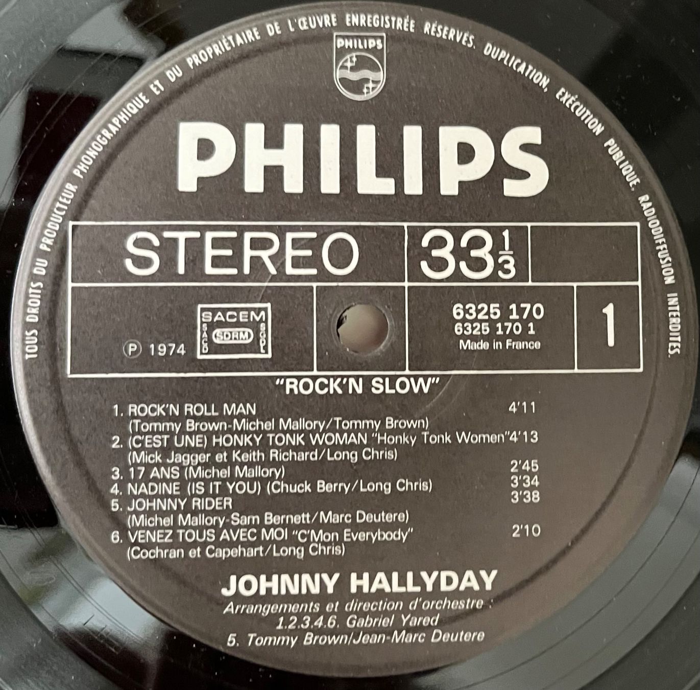 Schallplatten: JOHNNY HALLYDAY - ROCK'N SLOW – Gebraucht aus Bussigny von vinyl-pas-cher 2