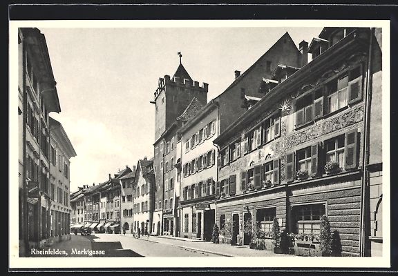Cartoline postali: AK Rheinfelden, An der Marktgasse – Usato da Berlin venduto da bartko-reher