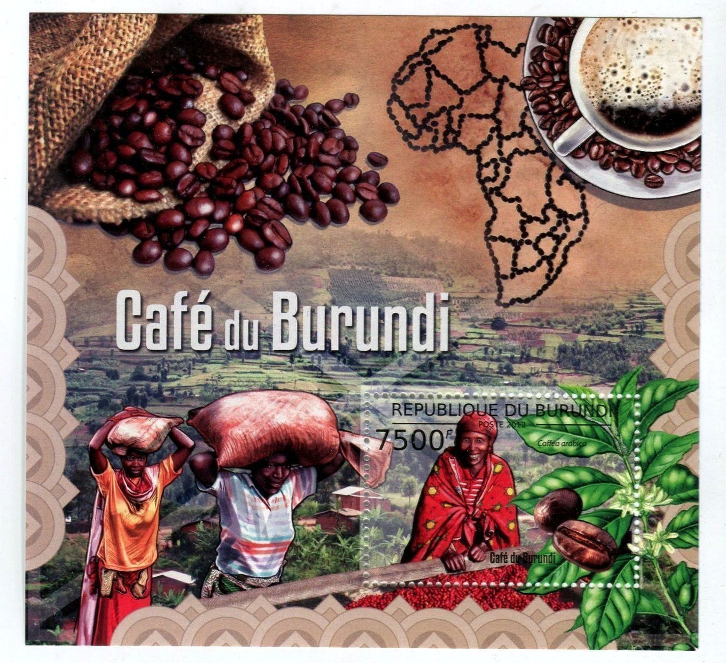 Tous les timbres: Block "Kaffee". Burundi. – Neuf avec emballage d'origine à Basel par Butsch5