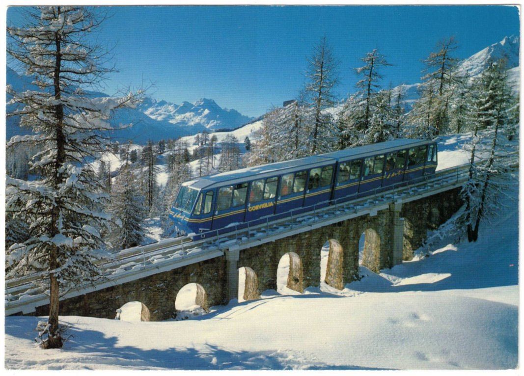 Cartes postales: St. Moritz - Standseilbahn Corviglia – D'occasion à Binningen par Mountainrider