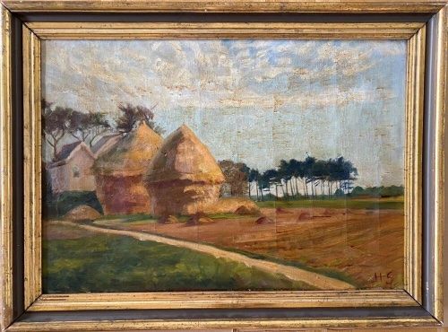 Gemälde: Hedwig Scheuermann, Englische Landschaft, 1908 – Gebraucht aus Basel von LynnundPepe