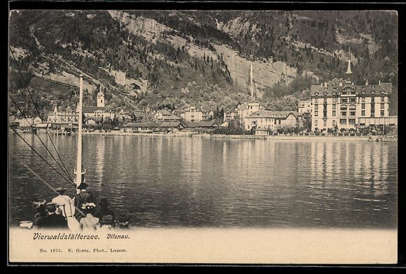 Cartoline postali: AK Vitznau, Vierwaldstättersee – Usato da Berlin venduto da bartko-reher