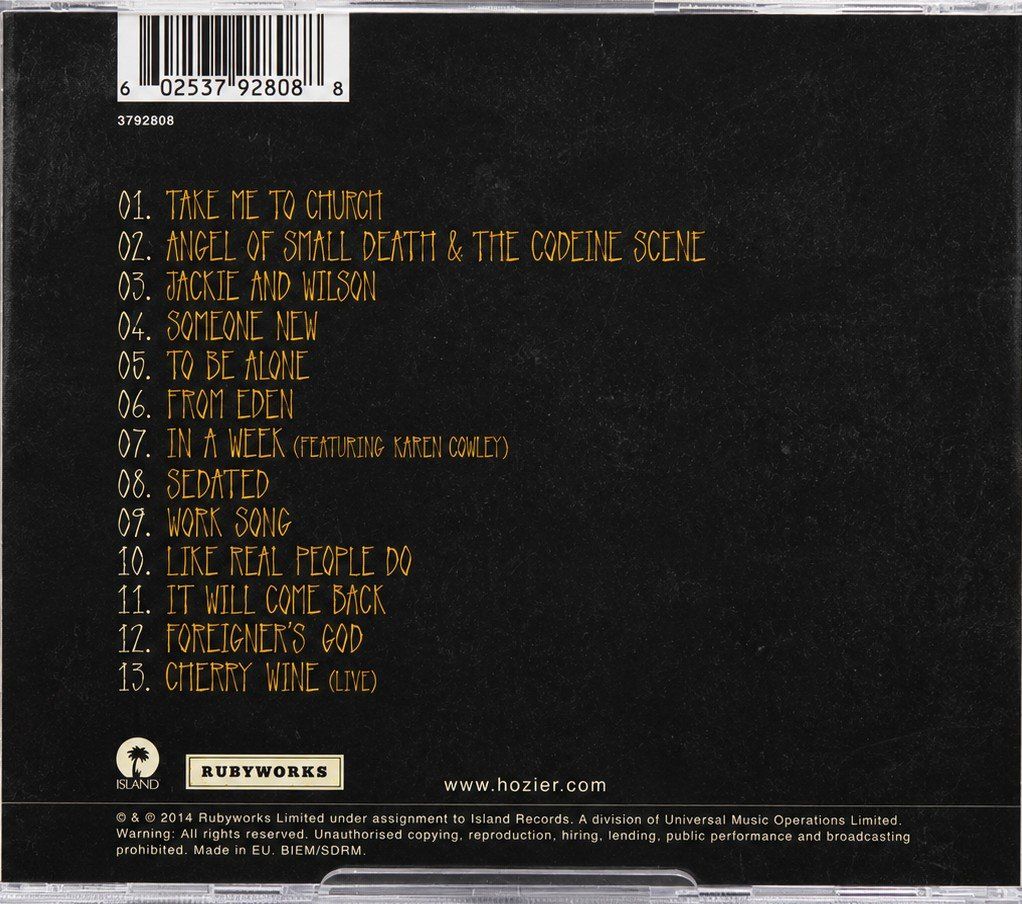 CDs: CD Hozier "Hozier" , Nr. 134 – Neuf avec emballage d'origine à Kottwil par Crazyrolf 1