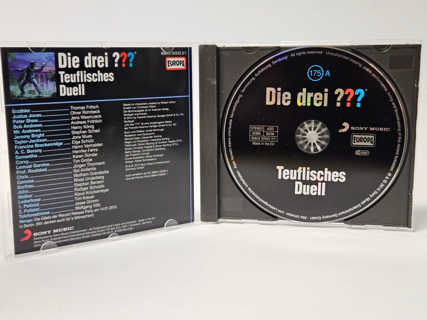 CD: Drei Fragezeichen / Teuflisches Duell / Nr 175 A CD/ – Usato da Oberdorf BL venduto da BaldenEagle 1