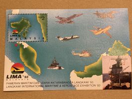 Malaysia LIMA'93 Flugzeuge Schiffe Postkarte
