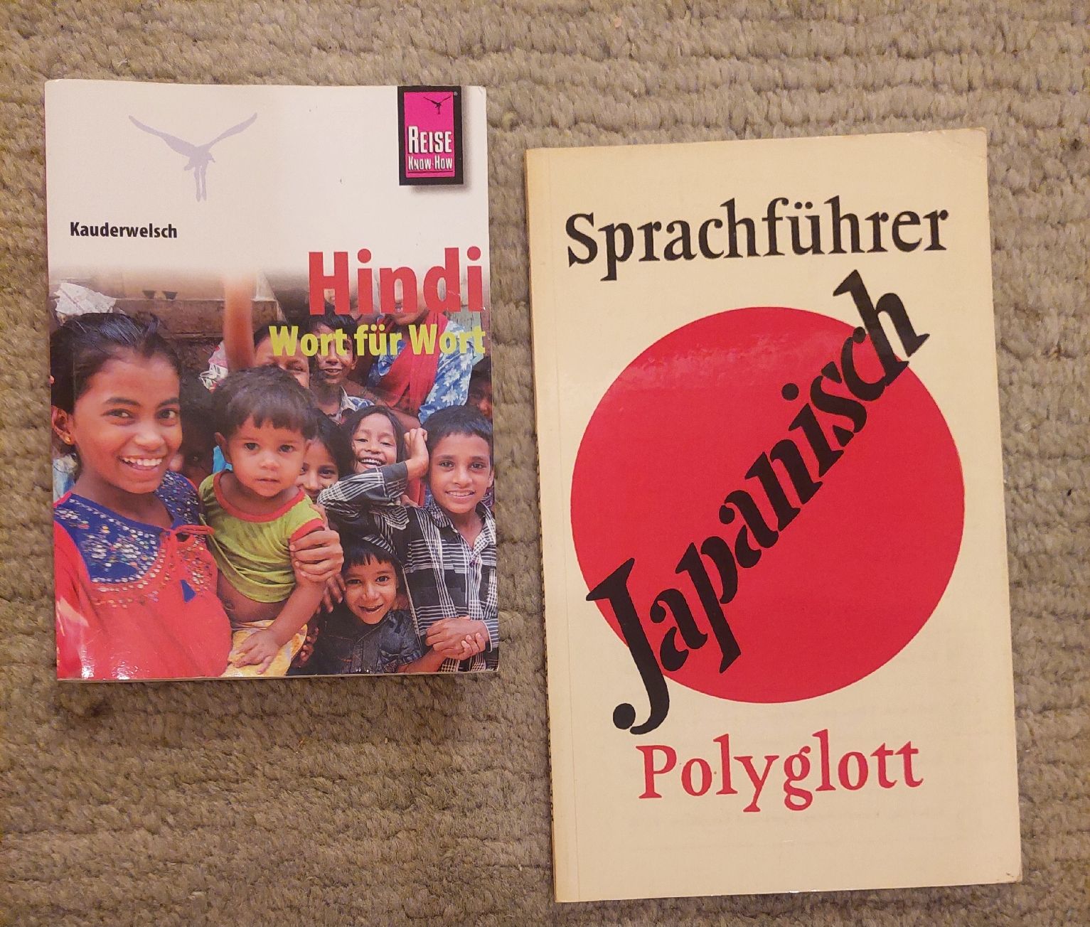 Bücher: 2 Sprachführer Japanisch und Hindi – Gebraucht aus Zürich von Cortin
