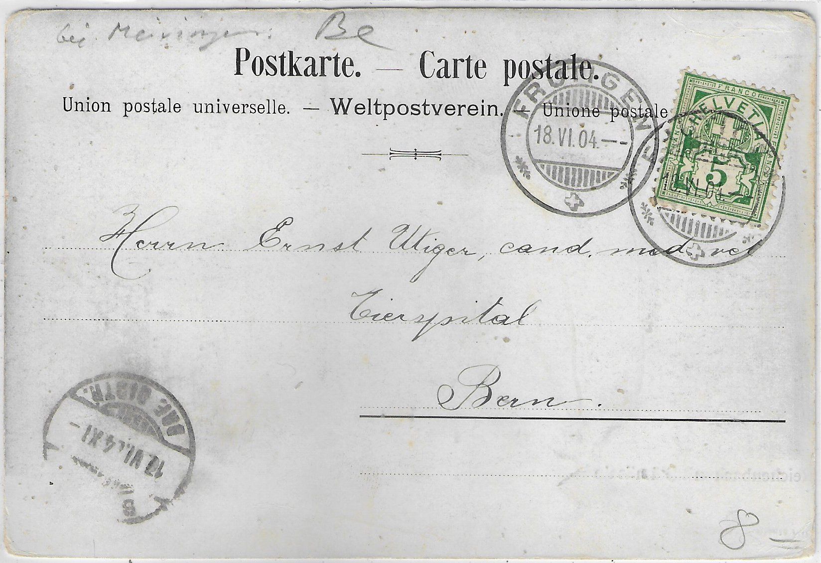 Ansichtskarten: Reichenbach mit Blümlisalp – Gebraucht aus Ettingen von Kartenplanet 1