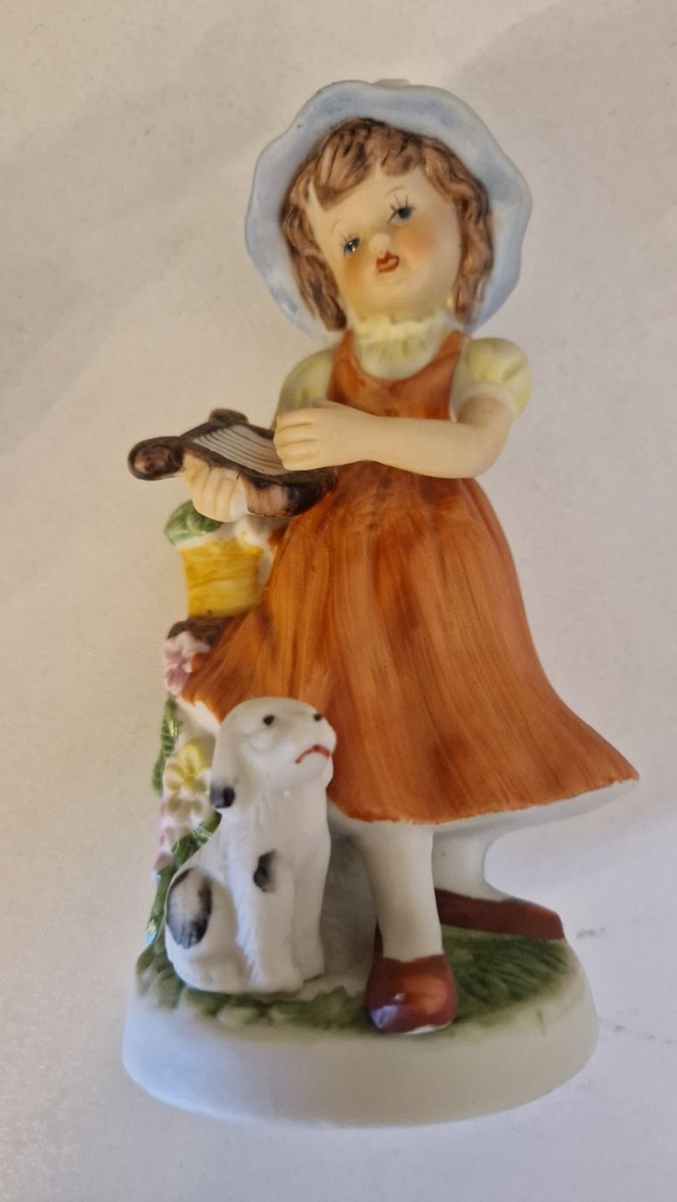 Figurines: Porzellan figur Junge Mandoline Mädchen mit Harfe – Neuf (Voir description) à Laufen par nostalgie0811 4