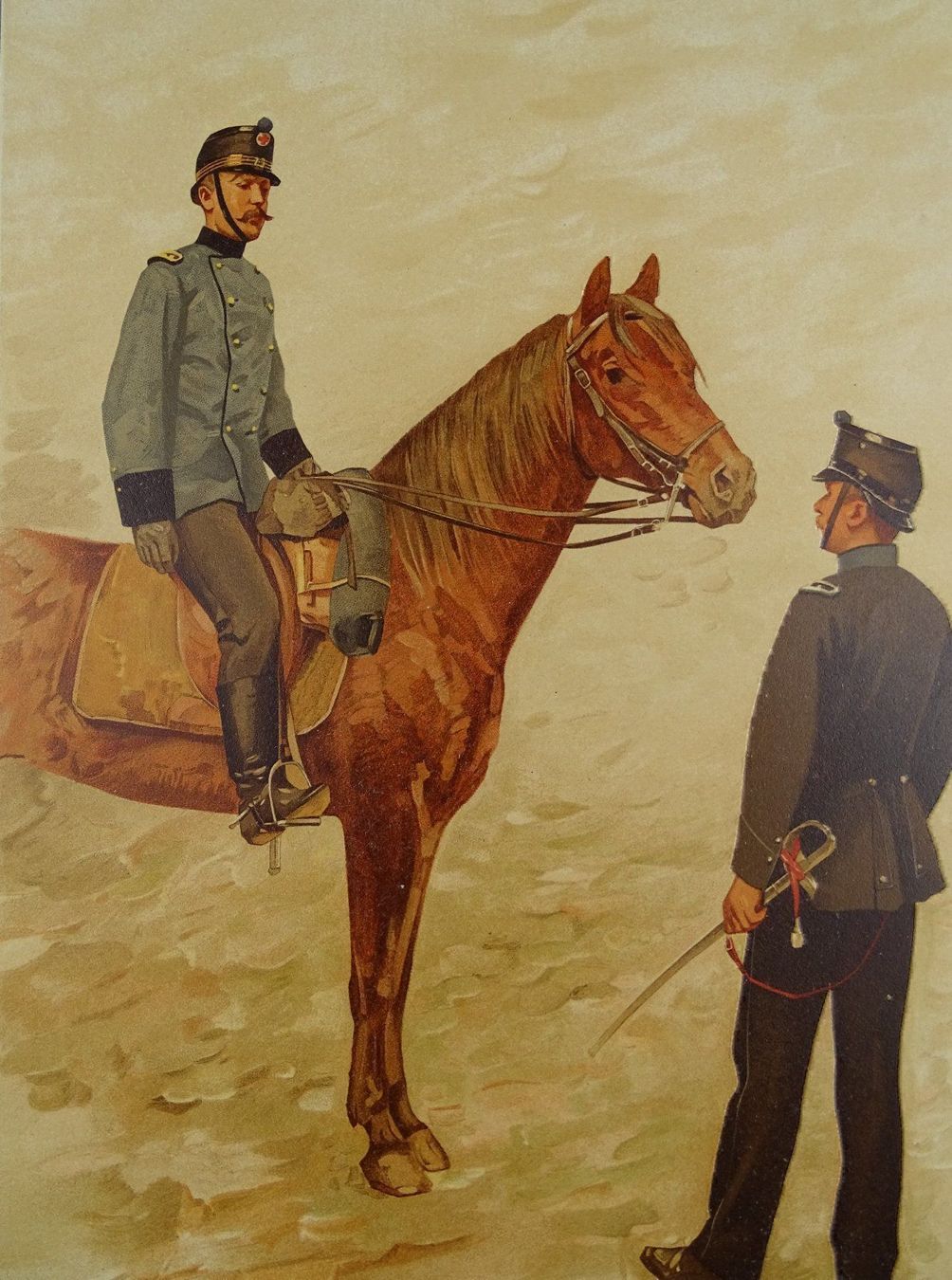 Grafiken & Lithographien: ARZT UND APOTHEKER, LITHOGRAPHIE 1894 – Gebraucht aus Grüningen von Kartensammler 2