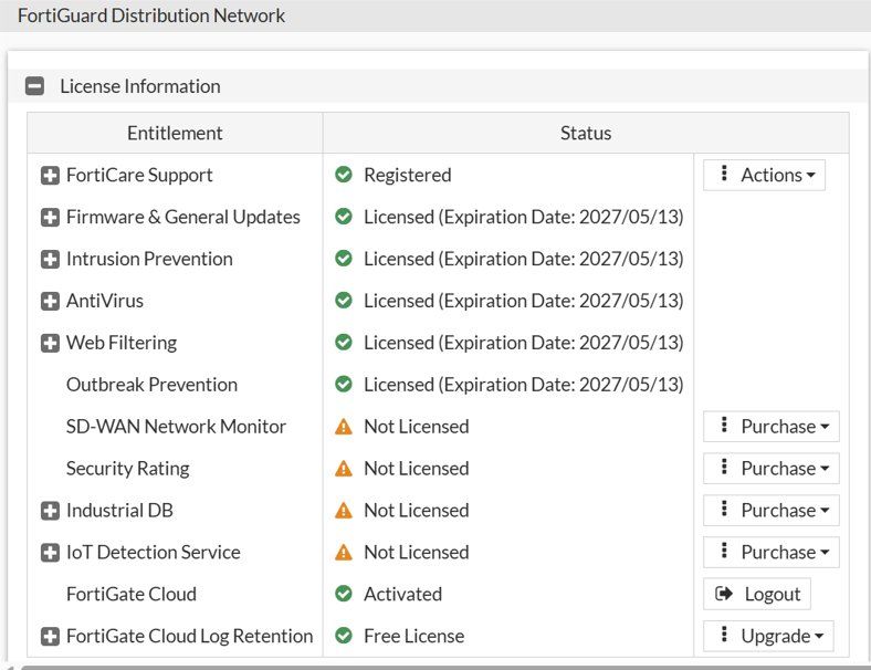 Fortinet Firewall: Fortinet FortiGate 40F / Rackversion / Lizenz bis 13.05.2027 – Usato da Gettnau venduto da f10s6n 3