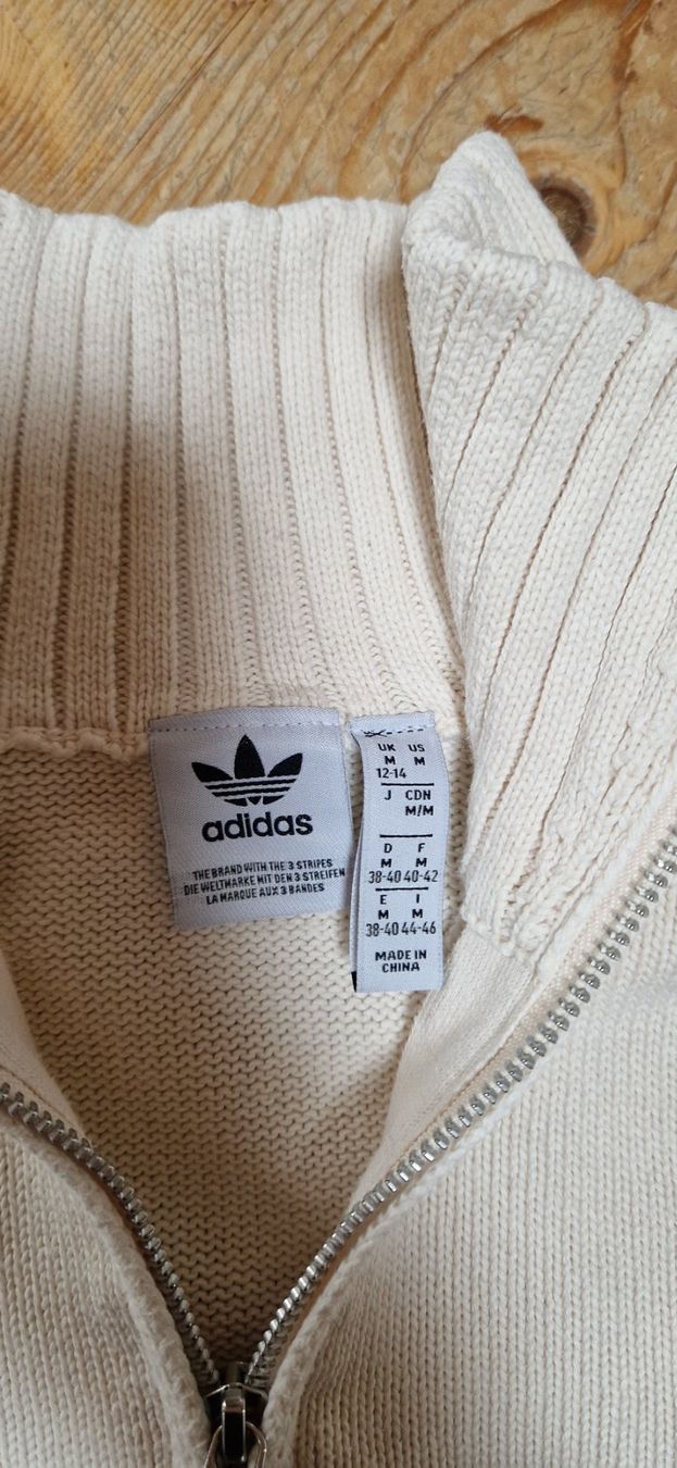Adidas Pullover & Sweatshirts: Adidas Strickpullover weiss Grösse M – Gebraucht aus Boniswil von Cfischer0 1