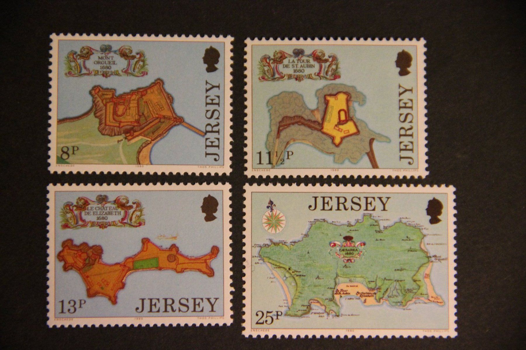 Tutti i francobolli: Jersey 1980 - Castles** – Nuovo (secondo la descrizione) da Jona venduto da Southafrica07