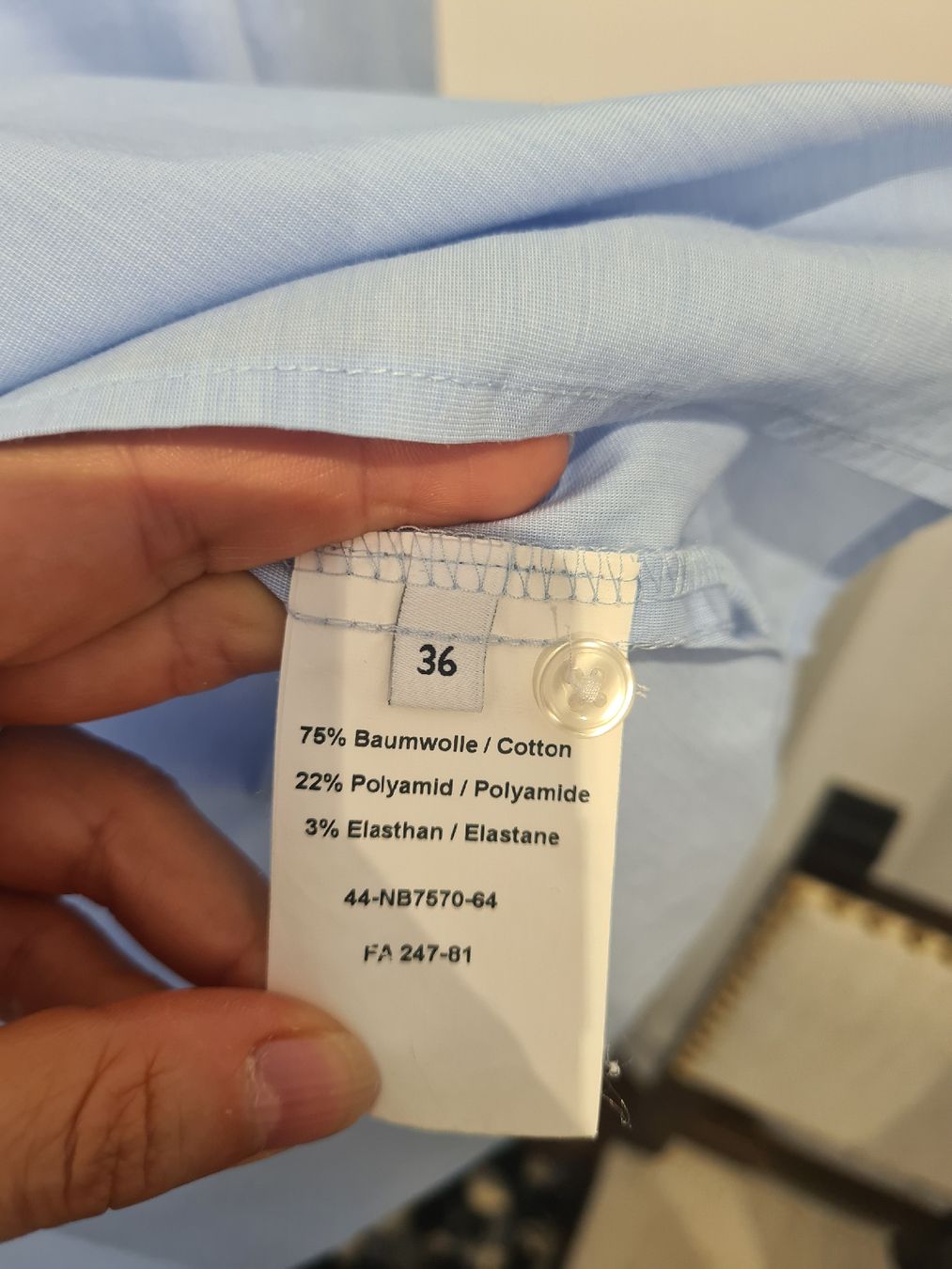 Navyboot Blusen: NAVYBOOT Hemd Hellblau Groesse 36 Baumwolle Mix  – Gebraucht aus Adligenswil von FriedasWelt 2