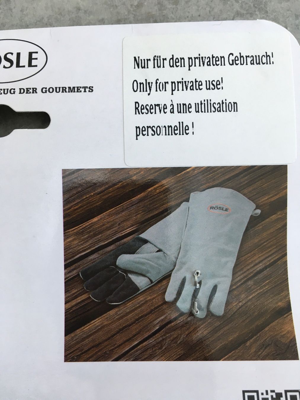 Griglie: RÖSLE 100% Leder Grillhandschuhe lang - NEU – Nuovo e nell'imballaggio originale da Zollikofen venduto da spunk65 2