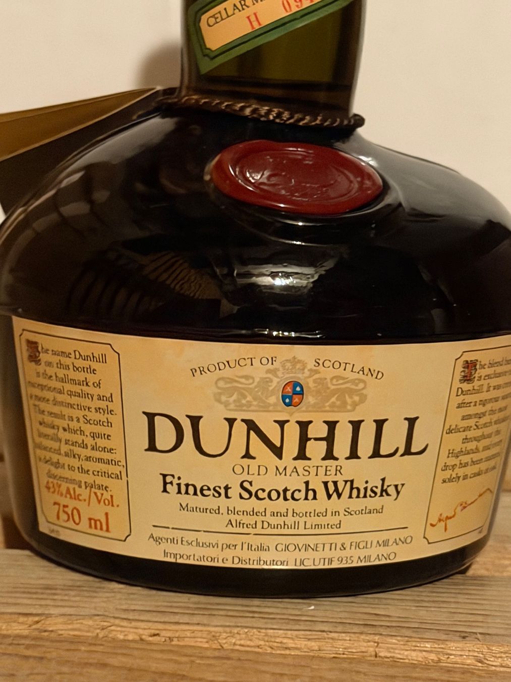 Bevande alcoliche: DUNHILL Finest Scotch Whisky OLD MASTER – Nuovo (secondo la descrizione) da Roche VD venduto da luc_jwm5 1