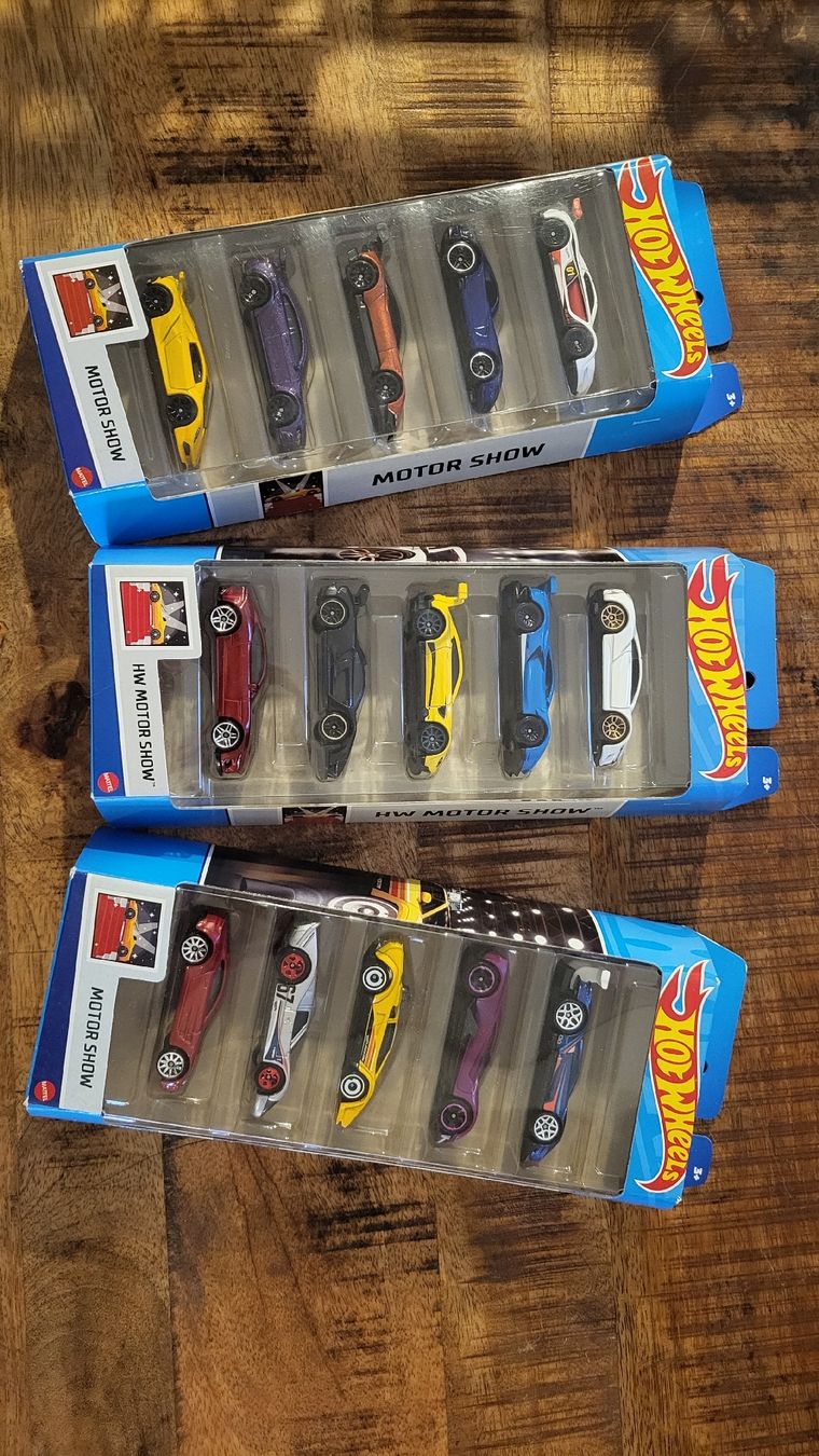 Hot Wheels Modellini d'auto: Hot Wheels Motor Show Autos 5er-Pack 3x – Nuovo e nell'imballaggio originale da Jona venduto da mjo_f5t2
