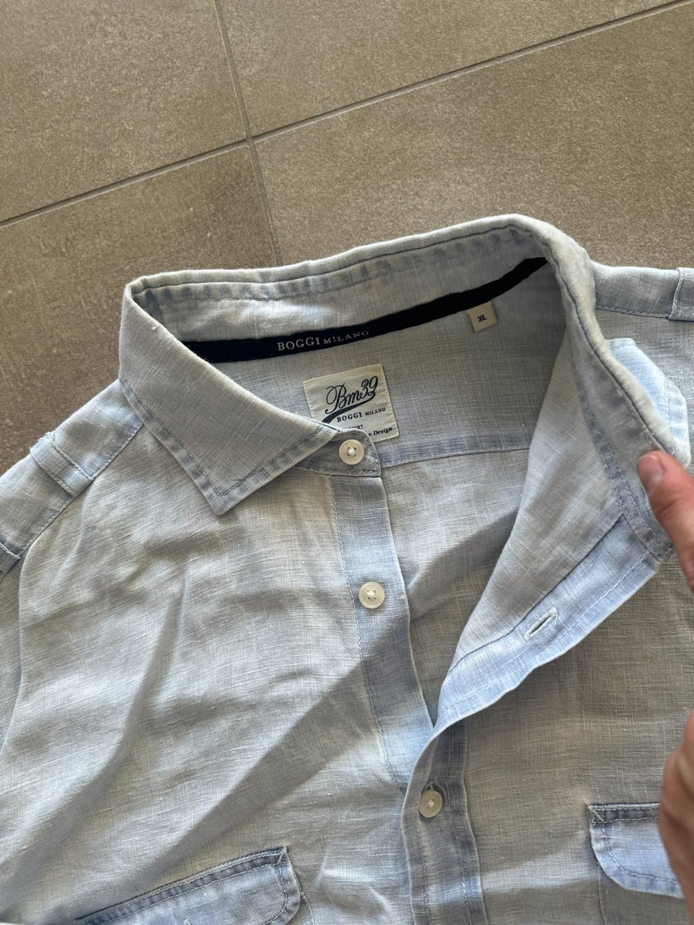 Hemden: Usata camicia lino Boggi Milano XL – Gebraucht aus Lugano von _tuttifrutti_ 2