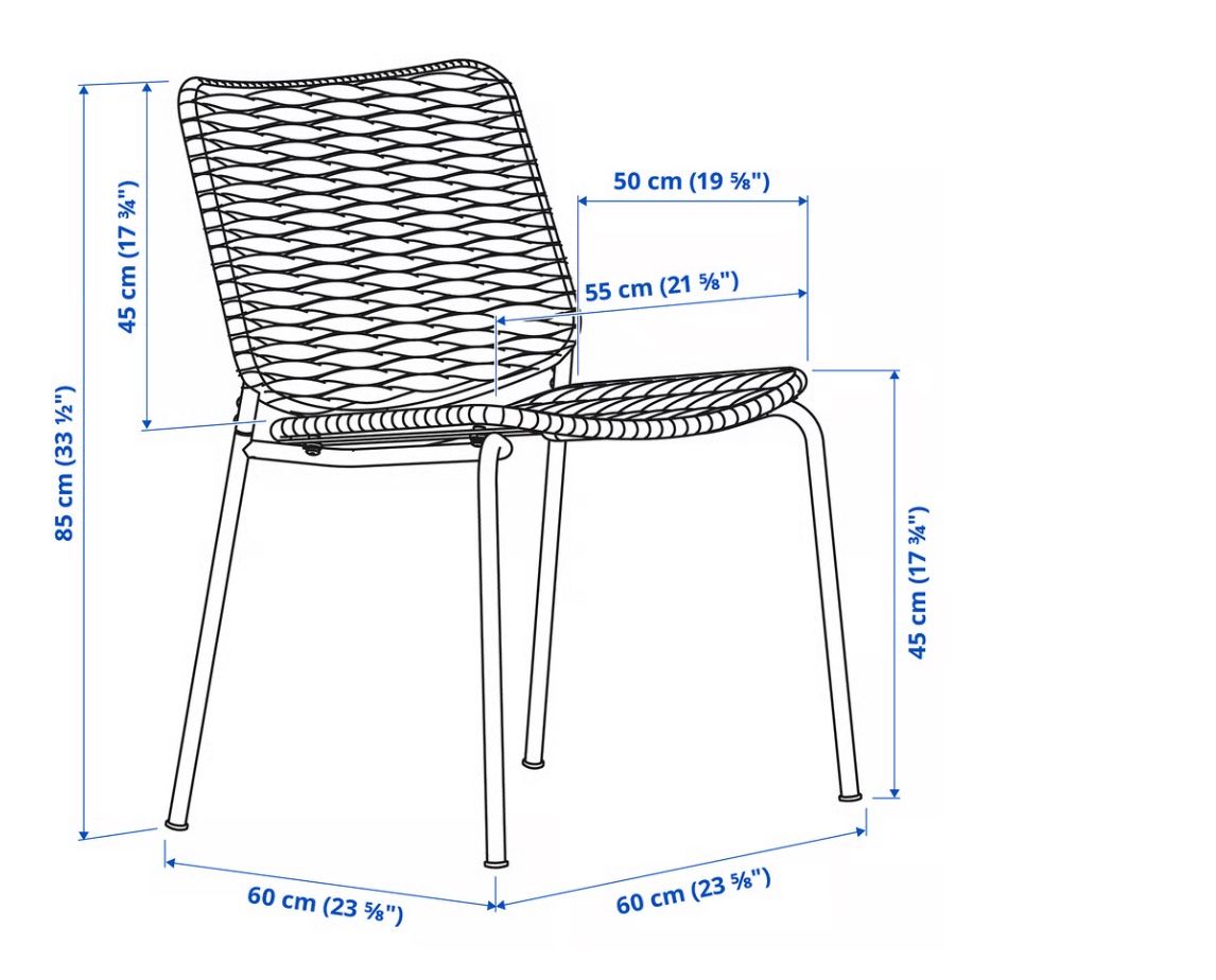 Ikea Sedie: Gartenstühle 4stk TEGELÖN – Usato da Bassersdorf venduto da stella_zrh1 2