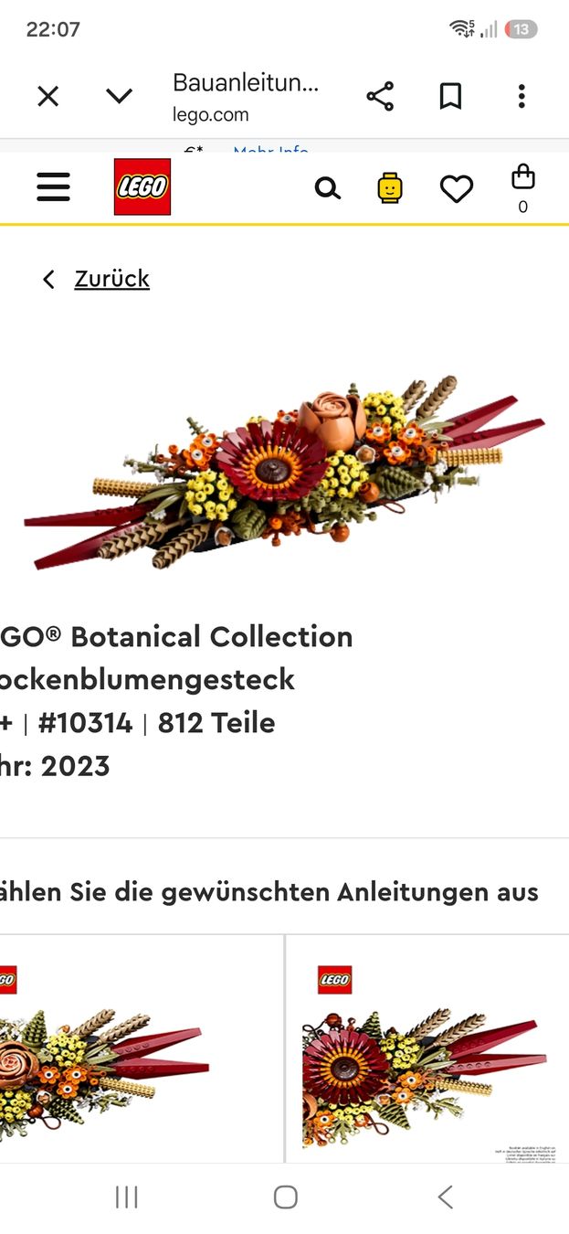 Lego Alle Dekorationen: Lego Set 'Trockenblumengesteck' – Gebraucht aus Zofingen von Meli4you 2