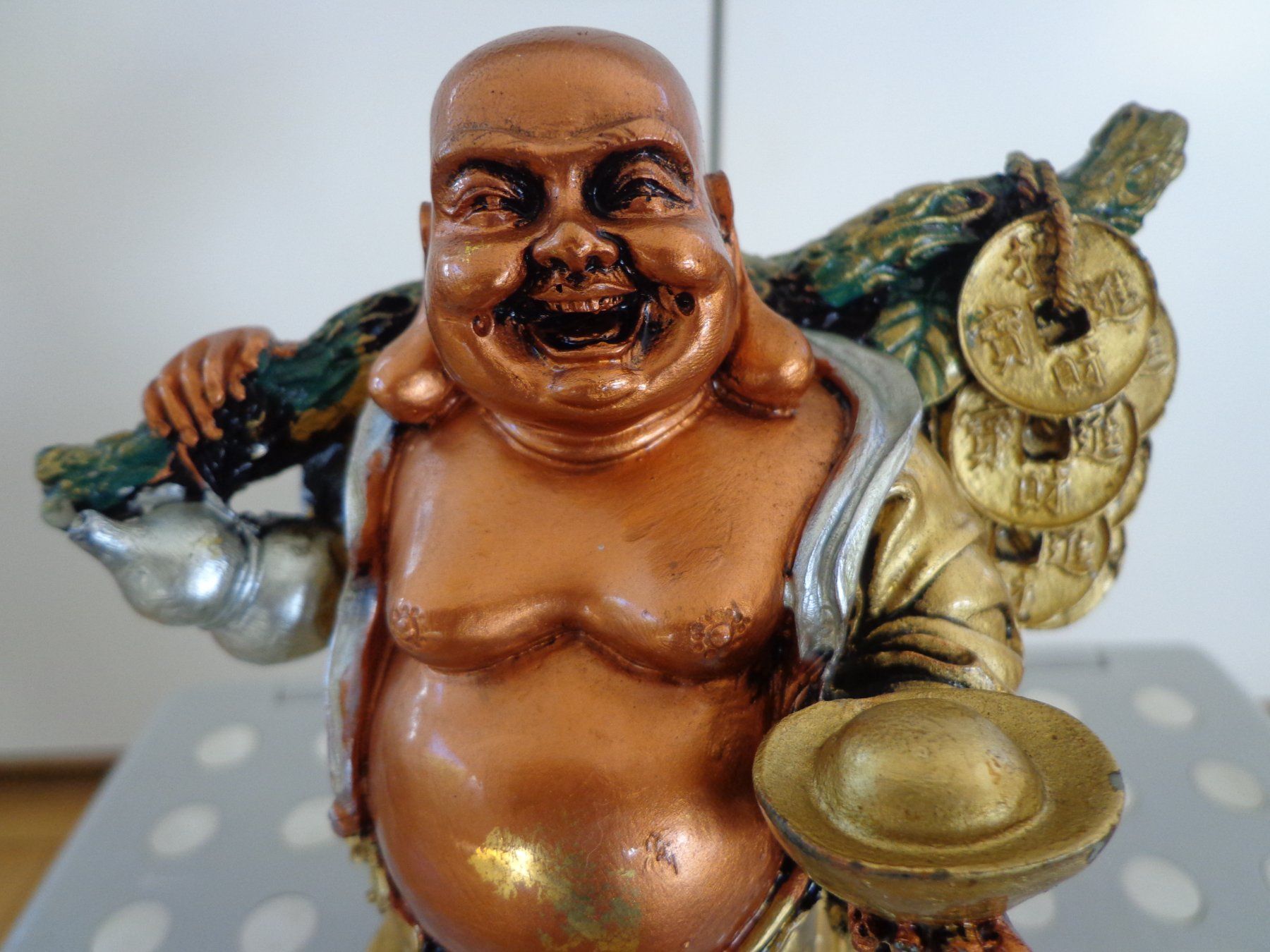 Statuette: Stehende Lachene Buddha – Nuovo (secondo la descrizione) da Schönenwerd venduto da beibei01 3