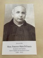 Andachtsbild mit Heiligenbild Francesco Maria Di Francia