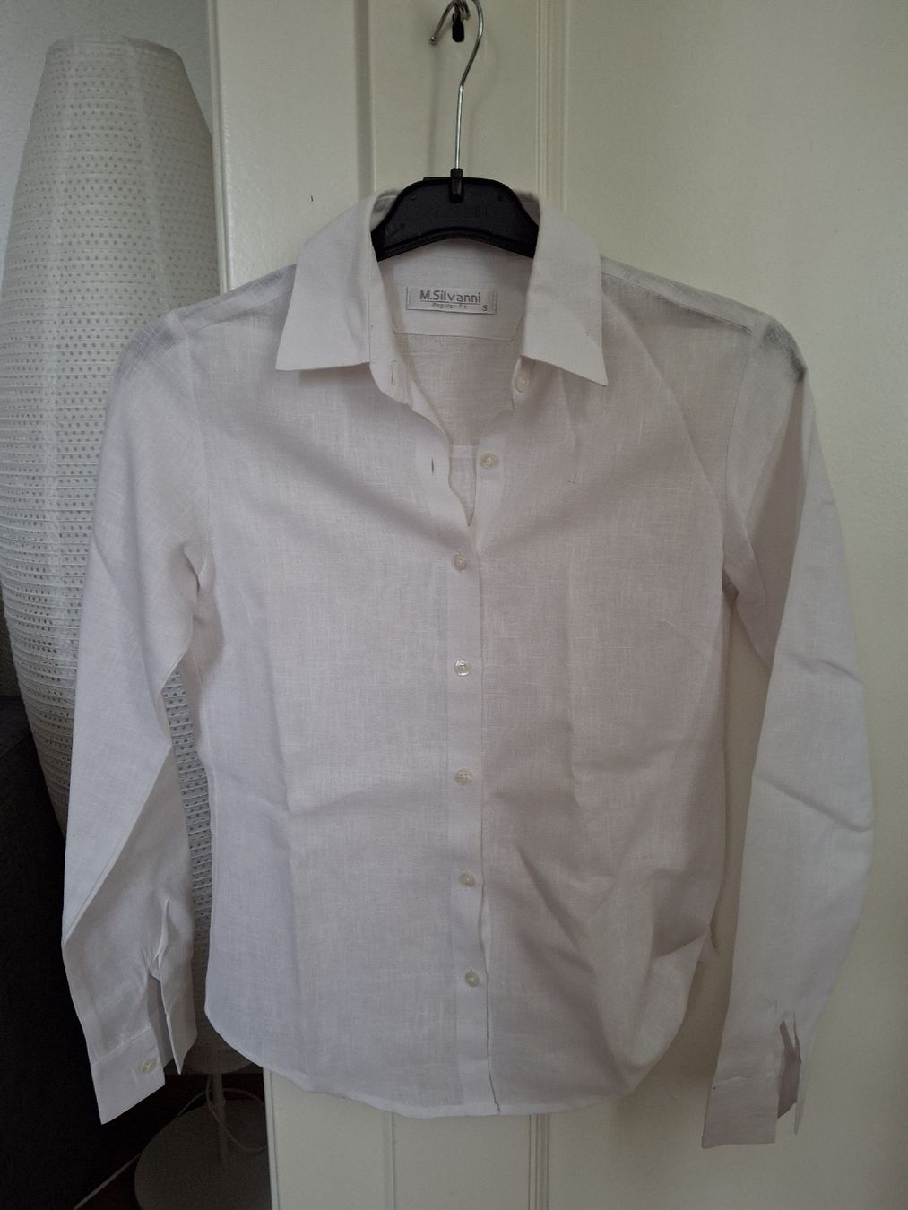 Camicette: Chemise en lin blanche S – Usato da Lausanne venduto da Cognitia 1