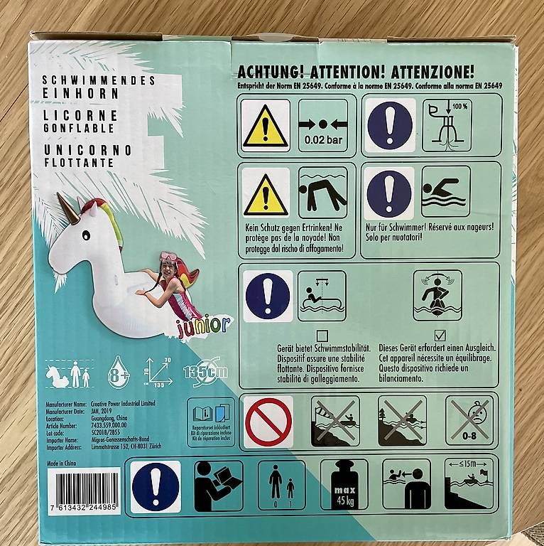 Salvagente: Bouée Licorne neuve – Usato da La Tour-de-Peilz venduto da K_L 2