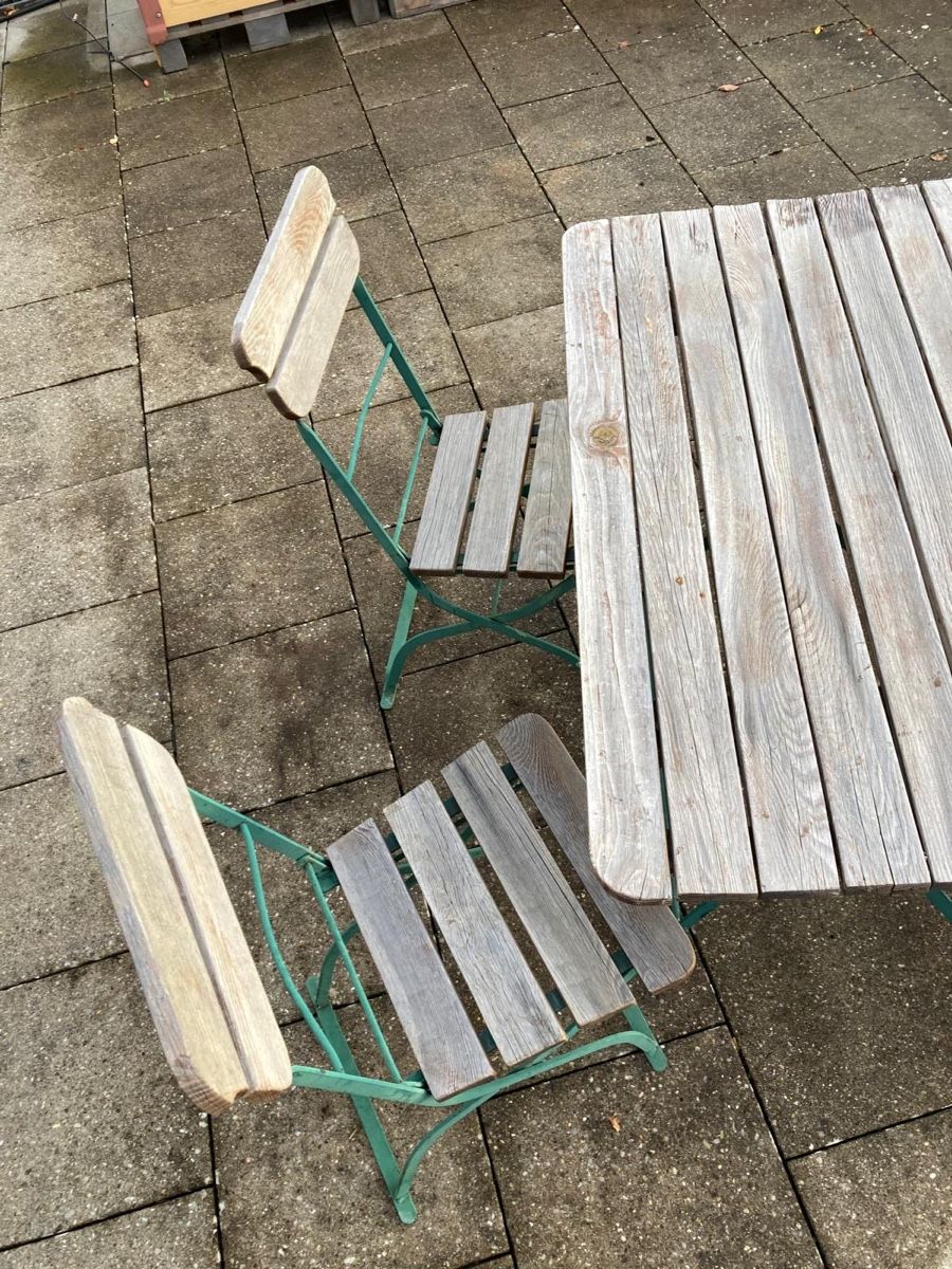 Tavoli: Retro Gartenmöbel: Tisch und Stühle  – Usato da Bülach venduto da liv_9jpb 3