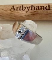Nordischer Modernist-Ring STAV Silber 800 Bergkristall