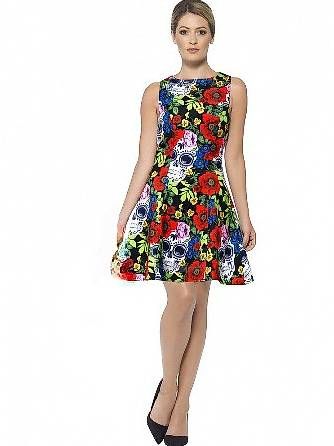 Tag der Toten Kleid für Damen