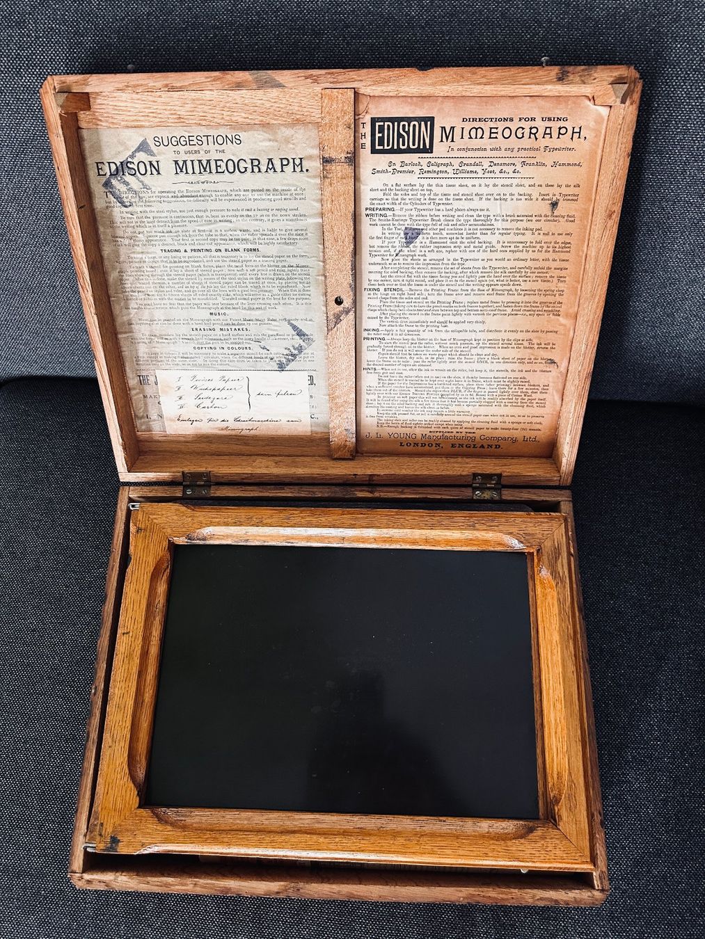 Tutti gli attrezzi: "EDISON" Mimeograph No12 "antik" – Difettoso da Dachsen venduto da ColdChisel