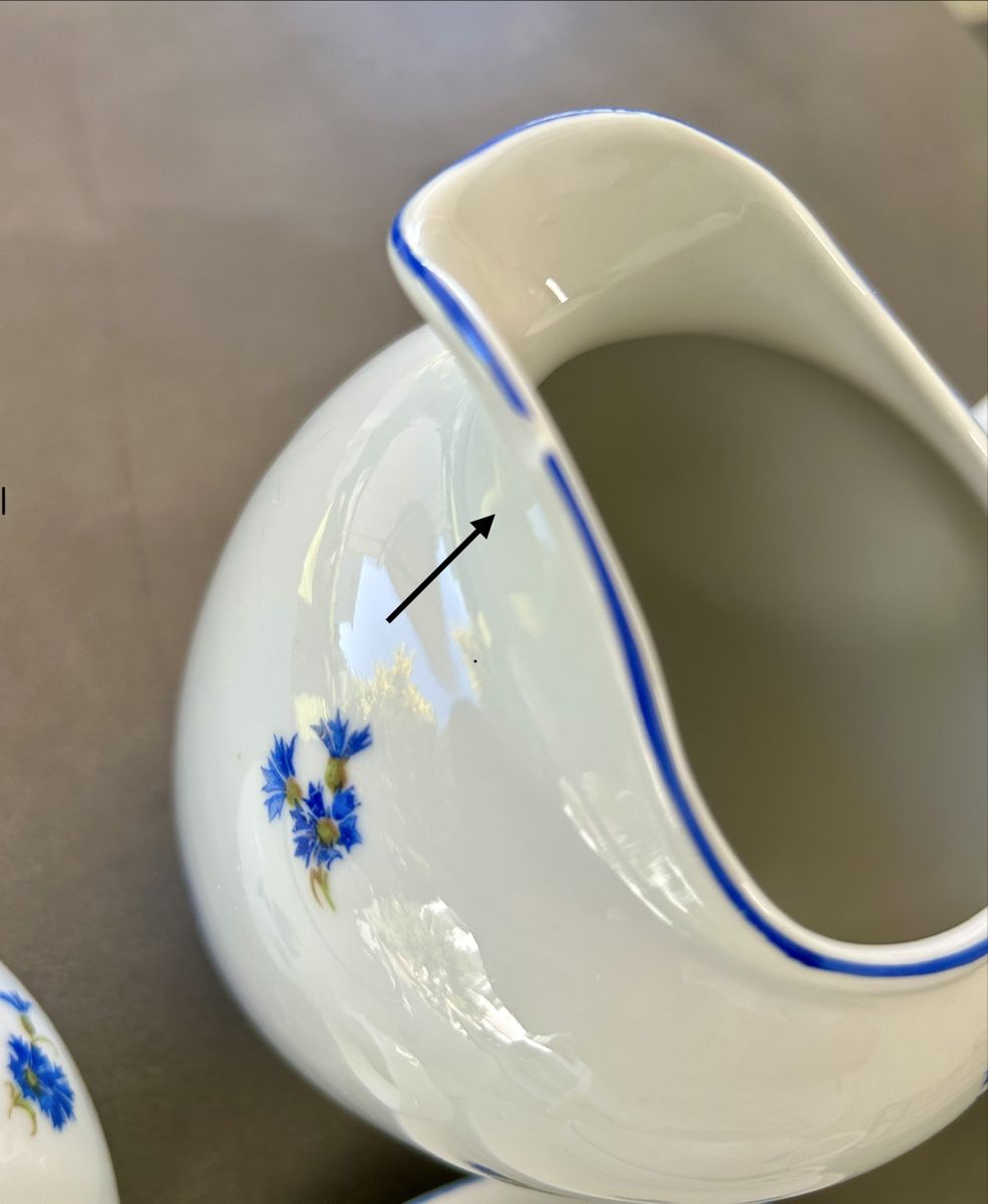 Kahla Set di piatti: KAHLA Kaffee- Milchkrug Zuckerdose – Usato da St.Gallen venduto da Willisg 2