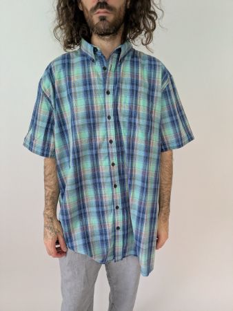 Kurzarmhemd kariert Gr. 3XL, Sommer
