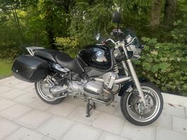 Motorrad BMW R 850 R schwarz gebraucht mit Koffern