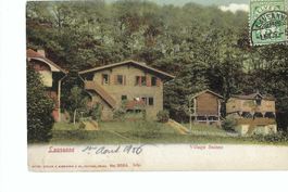 Lausanne, Village Suisse 1905; Artist. Atelier Guggenheim