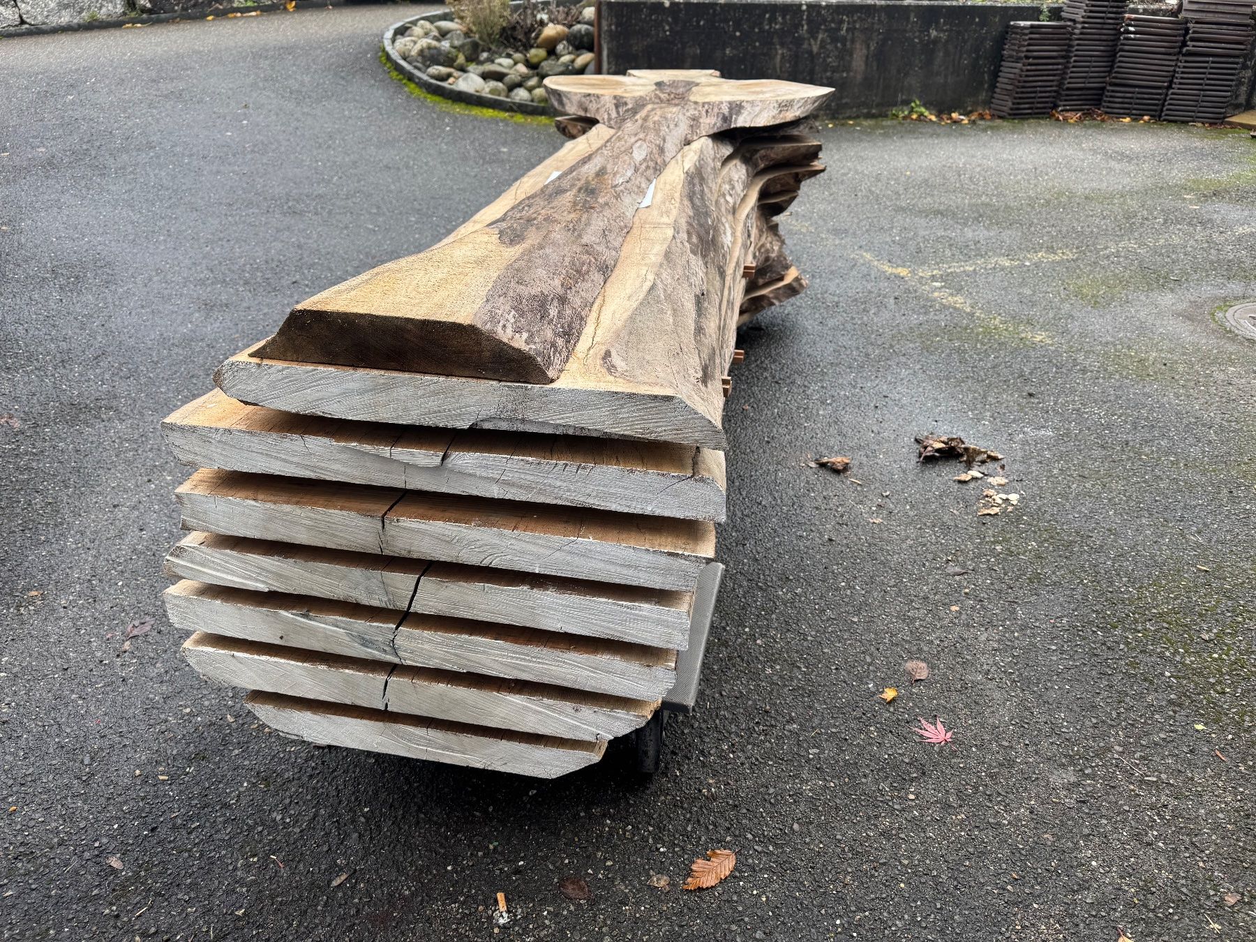 Articoli in legno: Nussbaum Klotzbrett 270  cm lang! – Usato da Gränichen venduto da onkel_xxl