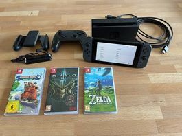 Nintendo Switch inkl. Pro Controller und 3 Spielen