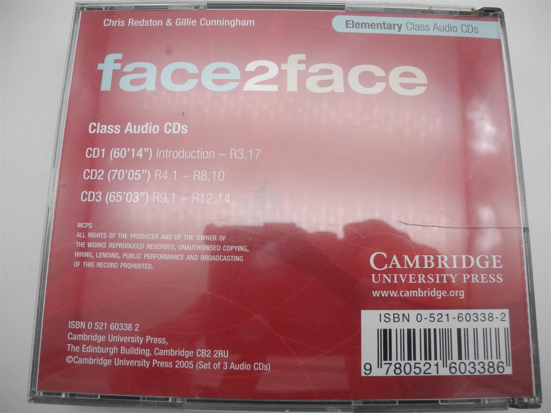 CD: face2face Elementary Class Audio CD's – Usato da Kottwil venduto da Crazyrolf 1